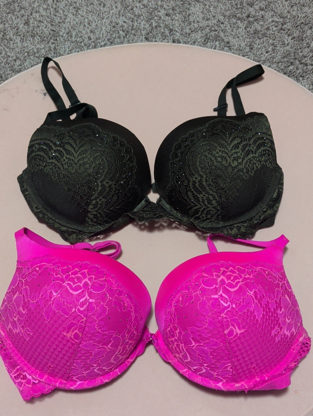 La Senza Hello Sugar And Beyond Sexy Bra's Both Size D 34